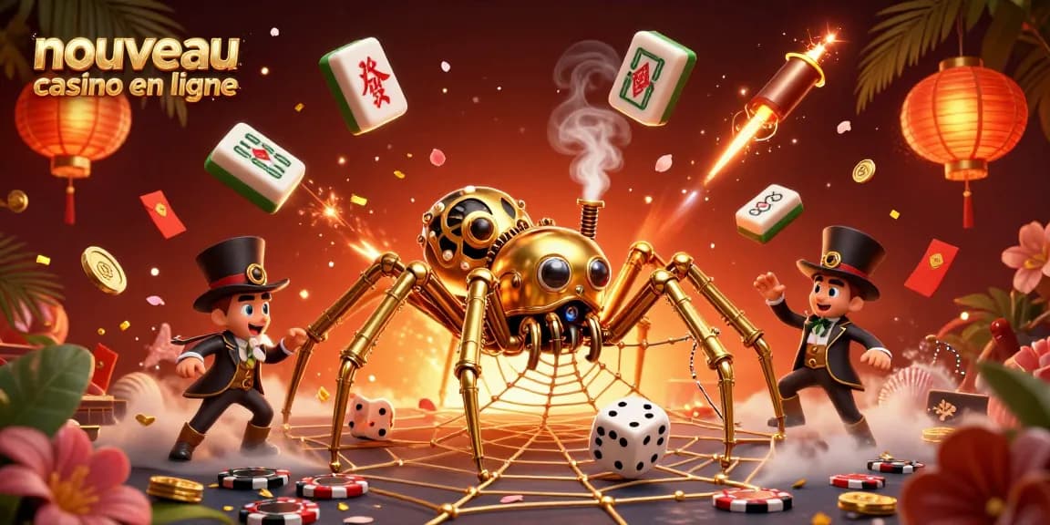 Profitez d'une expérience immersive au nouveau casino en ligne avec cette illustration captivante des casinos modernes.